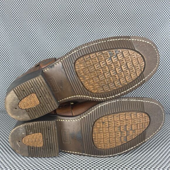 Double H Harness Boots Womens 11.5 Brown Leather Biker Motorcycle Western - Picture 15 of 15